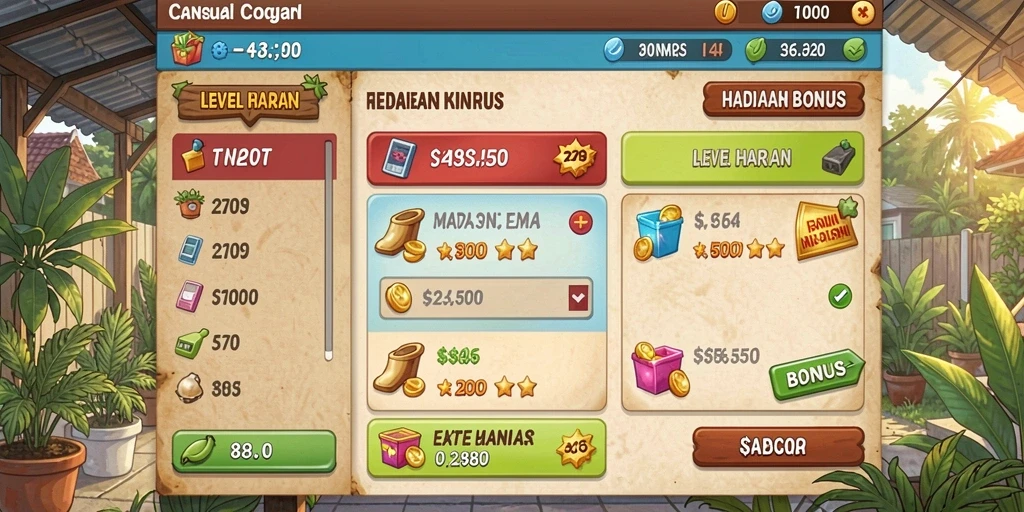Level menantang yang menguji strategi pemain.