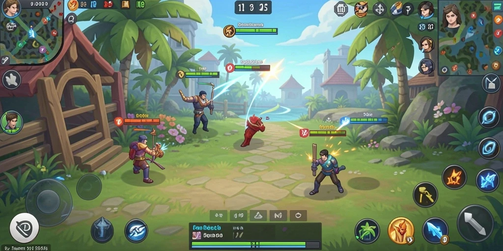 Visual efek yang memukau saat bertempur.